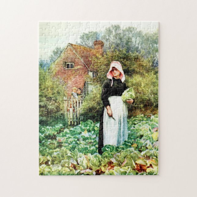 Puzzle Recorte de gabinetes por Helen Allingham (Vertical)