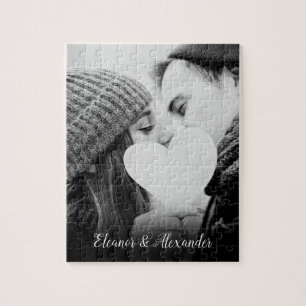 Puzzle Recuerdo de foto de pareja favorita personalizada