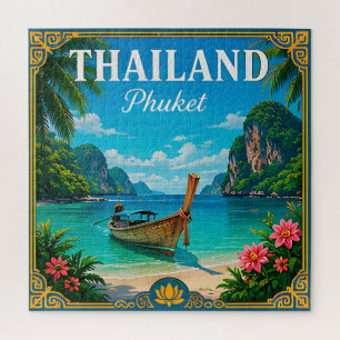 Puzzle 🌴 Recuerdo de la playa de Phuket Tailandia de via