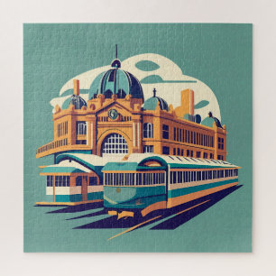 Puzzle Recuerdo de pintura de Melbourne Australia