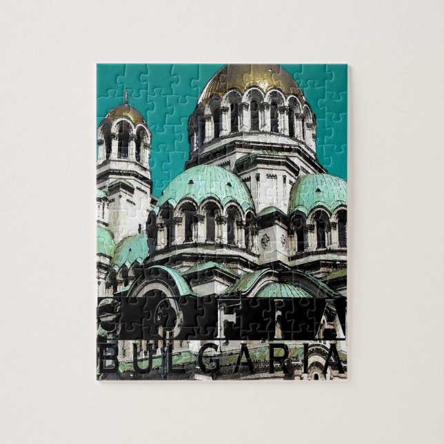 Puzzle Recuerdo de Sofía Bulgaria (Vertical)