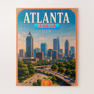 Puzzle Recuerdo de vacaciones en Atlanta Georgia 🍑