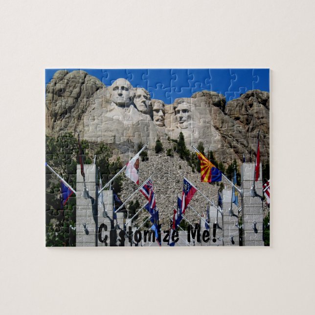 Puzzle Recuerdo del monte Rushmore Dakota del Sur (Horizontal)