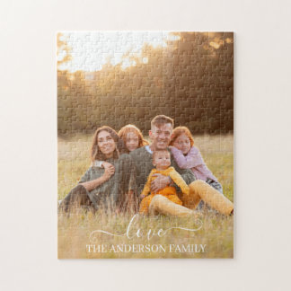 Puzzle Recuerdo Personalizado con Foto y Apellido de Fami