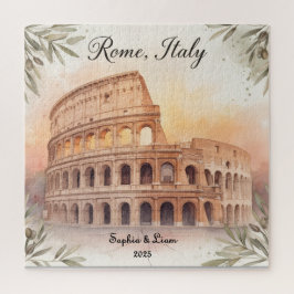 Puzzle Recuerdo Personalizado de Viaje Luna de Miel o Vac