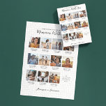 Puzzle Recuerdos contigo | 11 Collage de fotos Keepsake<br><div class="desc">Crea un dulce palpador de tu relación - boda, compromiso, aniversario, luna de miel o momento/fiesta especial (Cumpleaños, San Valentín, Navidades, etc.) con este personalizado fotográfico. Once de tus fotos favoritas dispuestas en un diseño de cuadrícula moderno con una cita bonita y tu elección de personalización. Añade subtítulos debajo de...</div>