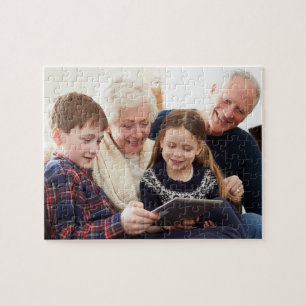 Puzzle Recuerdos Familiares Foto Personalizada de los Abu