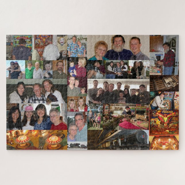 Puzzle Recuerdos familiares personalizados (Horizontal)