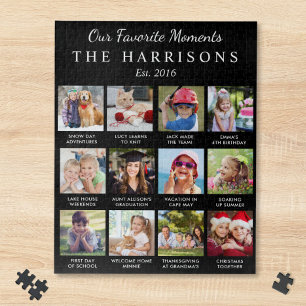 Puzzle Recuerdos personalizados de fotos familiares en co