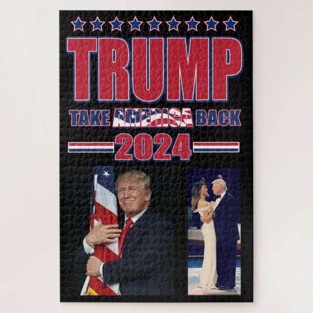 Puzzle Recuperar a Estados Unidos Trump 2024 (Vertical)