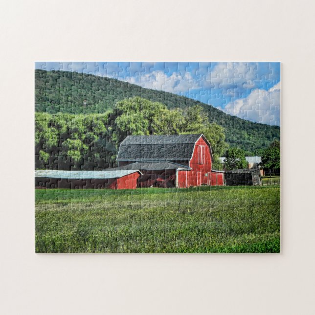 Puzzle Red Barn (Horizontal)