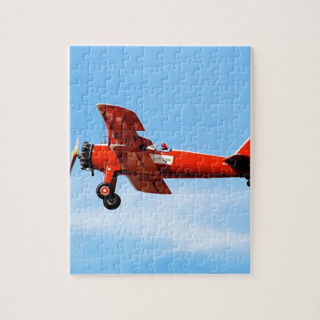 Puzzle Red Baron Bi Plane (Vertical)