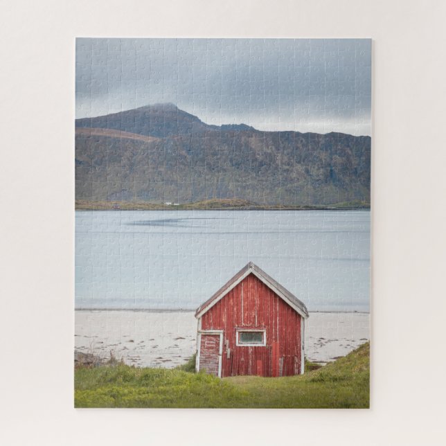 Puzzle Red Cabin Ramberg Lofoten (Vertical)