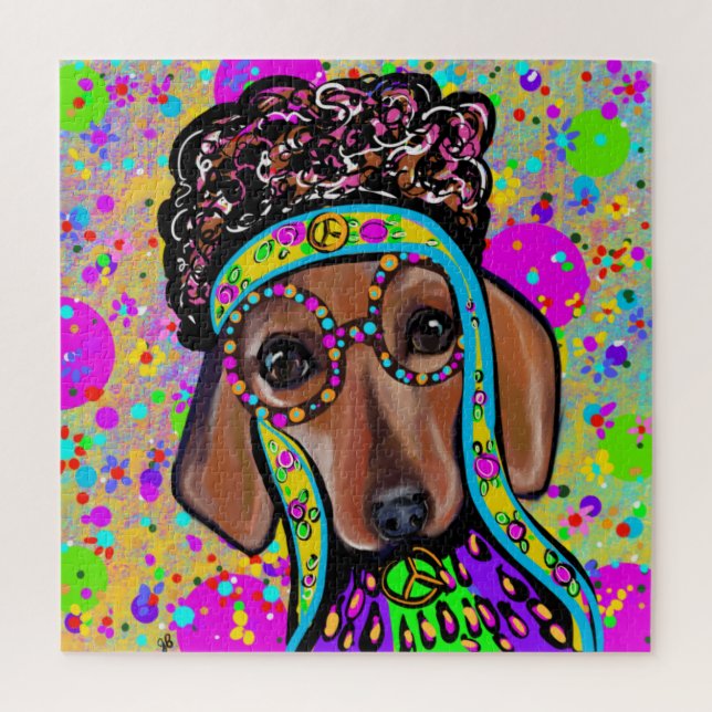 PUZZLE RED DACHSHUND (Vertical)