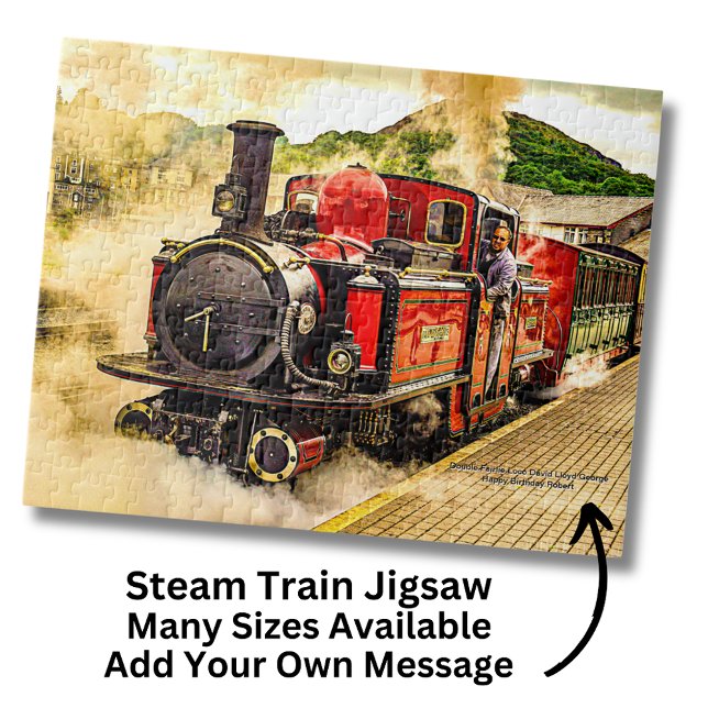 Puzzle Red Double Fairlie Steam Train Loco - Gales Reino  (Subido por el creador)