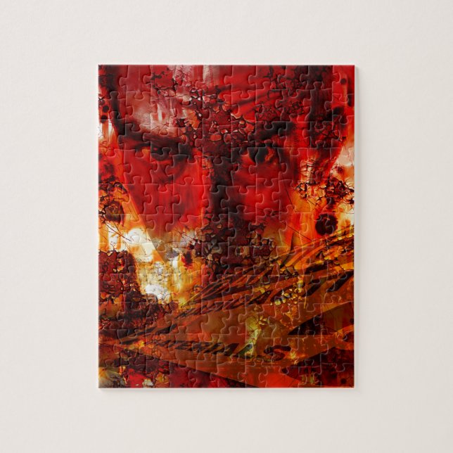 Puzzle Red Face Graffiti (Vertical)