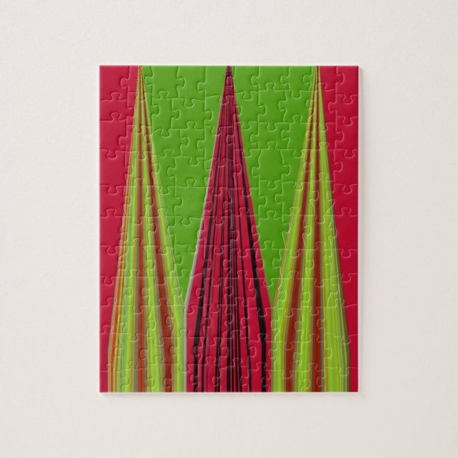 PUZZLE RED GOLDEN GREEN (Vertical)