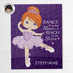 Puzzle Red Hair Ballerina<br><div class="desc">Personalice el rompecabezas de Ballerina Multicultural. Por favor,  revisa más de mis regalos personalizados de Ballerina.</div>