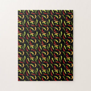 Puzzle Red Peppers Cinco de Mayo Mexican Hot Spicy Food