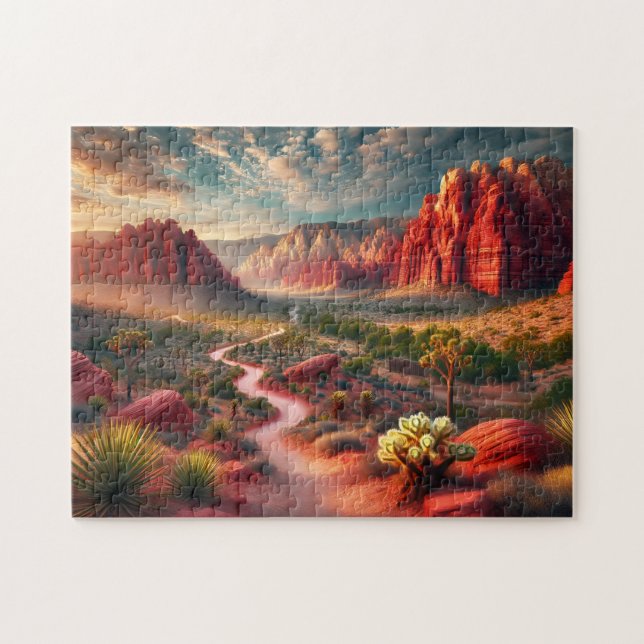 Puzzle Red Rock Canyon Nevada Scenic Landscape  (Horizontal)