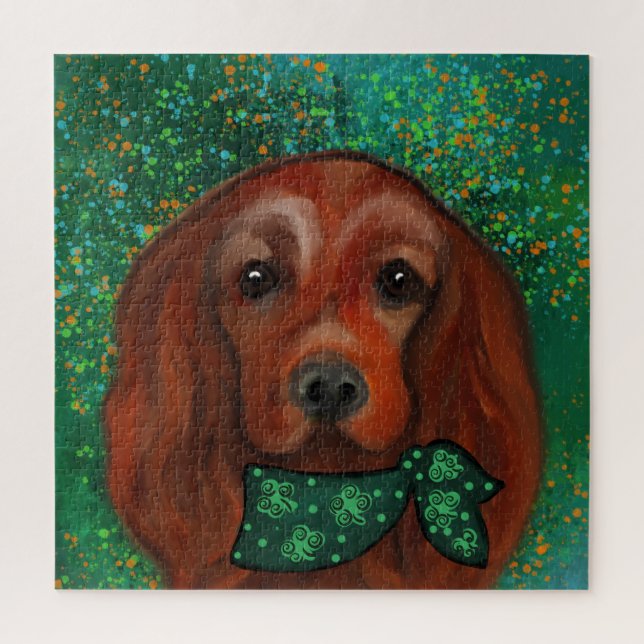 Puzzle Red Setter de Irlanda (Vertical)