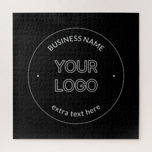 Puzzle Reemplazo de logotipo editable y nombre comercial