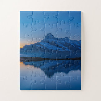 Puzzle Reflejo de la nieve del Monte Azul al amanecer