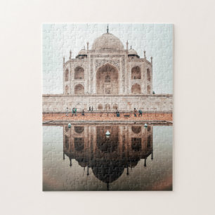 Puzzle Reflejo del Taj Mahal India Arquitectura