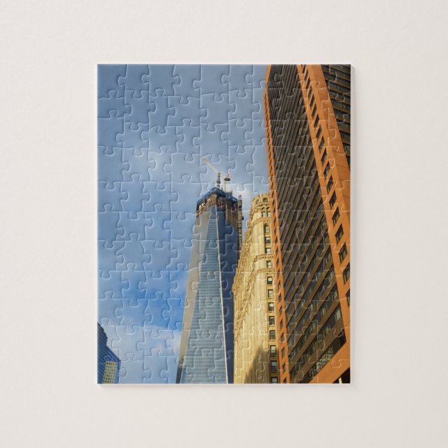 Puzzle Reflejos de rascacielos de Nueva York (Vertical)