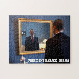 Puzzle Reflexión de espejo de Barack Obama