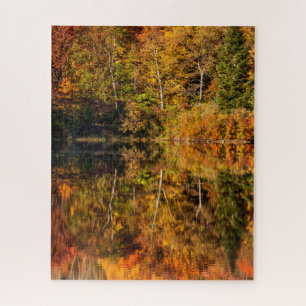 Puzzle Reflexión de otoño en Coffin Pond