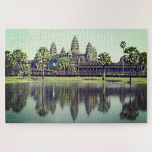 Puzzle reflexión retro angkor