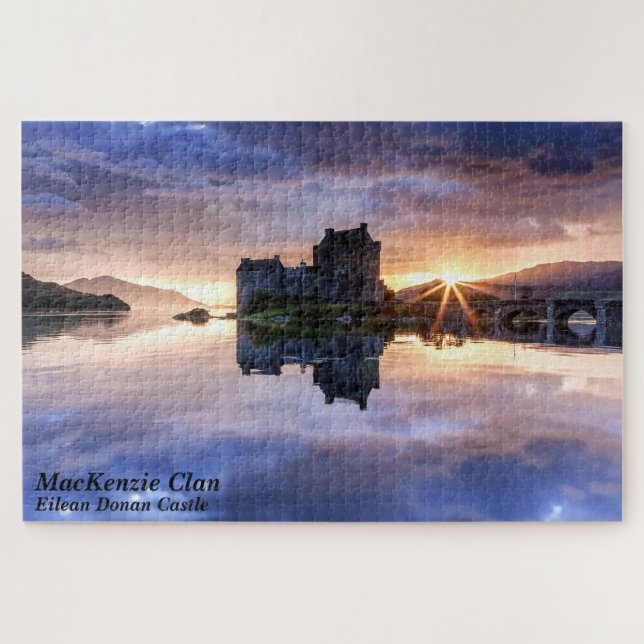 Puzzle Reflexión sobre el castillo de Clan en MacKenzie (Horizontal)