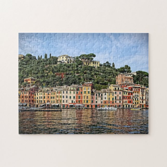 Puzzle Reflexión sobre Portofino romántico - 11x14 - 252  (Horizontal)