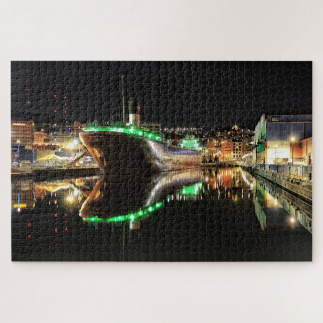 Puzzle Reflexión William A Irvin Ship, Duluth Minnesota (Horizontal)