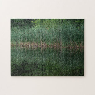 Puzzle Reflexiones Cattail En El Efecto Orton Pond