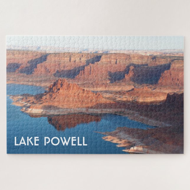 Puzzle Reflexiones del lago Powell, vuelo temprano por la (Horizontal)