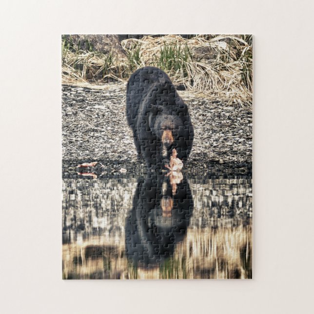 Puzzle Reflexiones del oso negro (Vertical)