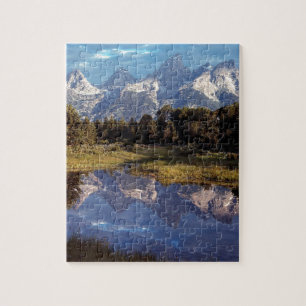 Puzzle Reflexiones magníficas de Yellowstone Teton
