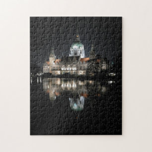 Puzzle Reflexiones nocturnas en Hannover, Alemania rompec