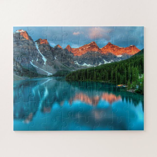 Puzzle Reflexiones Parque nacional Moraine Lake Banff (Horizontal)