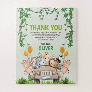 Puzzle Regalo animal Cumpleaños 4 Gracias Jungla Safari