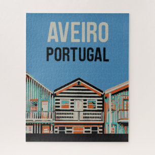 Puzzle Regalo de Aveiro Portugal, casas Portugalia
