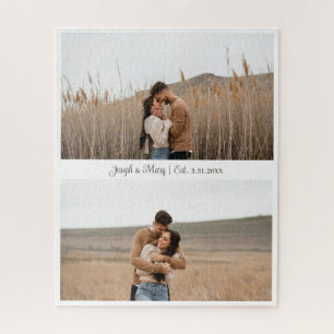 Puzzle Regalo de Bodas Personalizado para Pareja con Foto