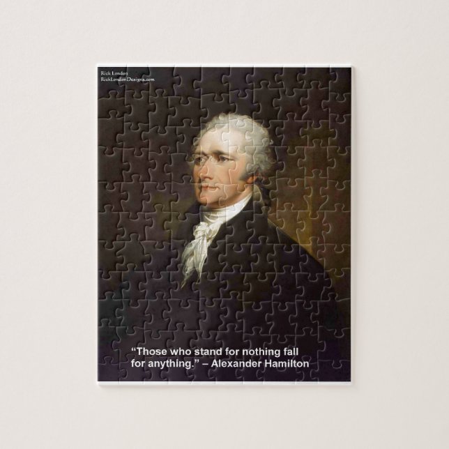 Puzzle Regalo de cita de Hamilton Fall For Anything (Vertical)