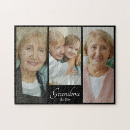 Puzzle Regalo de Colograma de 3 Fotos Personalizado Año d