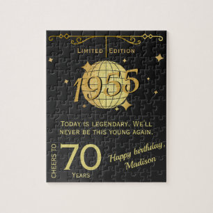 Puzzle Regalo de cumpleaños número 70 para nacido en 1955