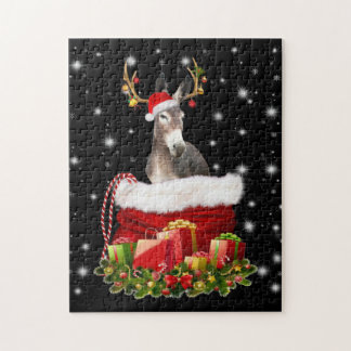 Puzzle Regalo de Donkey Lover | Feliz Navidad con los Don