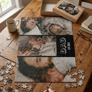 Puzzle Regalo de foto de Papá Est 3 Recuerdo de Padre