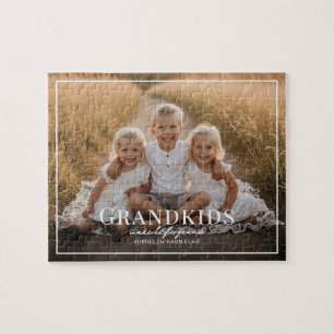 Puzzle Regalo de Foto para Abuelos: Los Nietos Hacen que